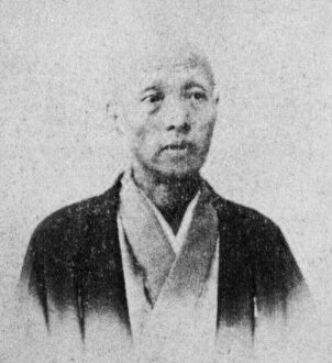 初代宮川香山の写真(1903年以前)。小さな写真しか残っていない