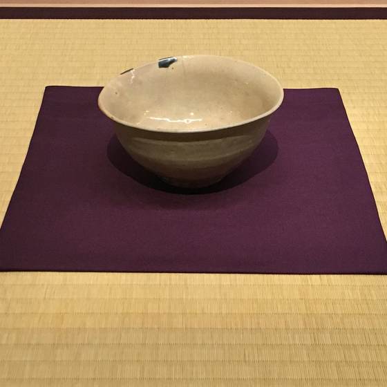 玉子手茶碗 銘 玉椿